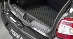 1 429 р. Пластиковый порожек в багажник автомобиля RA Renault Sandero (B8) дорестайлинг (2014-2018)  с доставкой в г. Кемерово. Увеличить фотографию 2