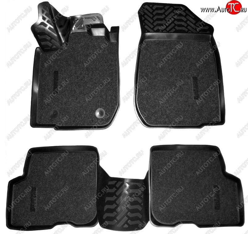 3 399 р. Коврики салона Aileron SOFT (3D)  Renault Sandero  (B8) - Sandero Stepway  (B8)  с доставкой в г. Кемерово
