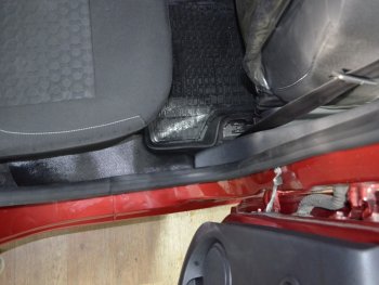 2 299 р. Накладки на ковролин KART Renault Sandero (B8) дорестайлинг (2014-2018) (Без покрытия)  с доставкой в г. Кемерово. Увеличить фотографию 3