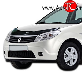 4 599 р. Дефлектор капота NovLine Renault Sandero Stepway (BS) (2010-2014)  с доставкой в г. Кемерово