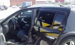 3 649 р. Внутренние ручки задних дверей Renault Sandero (BS) (2009-2014) (Неокрашенные)  с доставкой в г. Кемерово. Увеличить фотографию 2