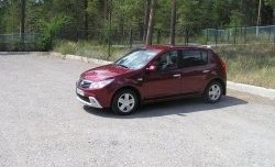 2 799 р. Низкая накладка Kart на передний бампер  Renault Sandero  (BS) (2009-2014) (Неокрашенная)  с доставкой в г. Кемерово. Увеличить фотографию 2