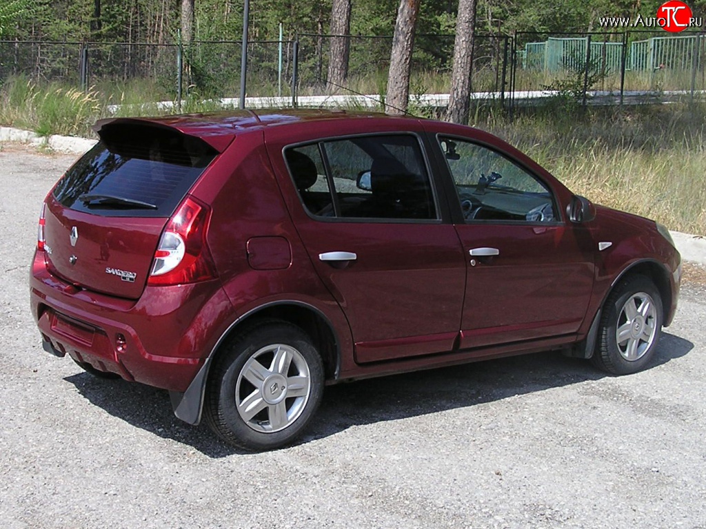 4 649 р. Спойлер Kart RS 2 Renault Sandero (BS) (2009-2014) (Неокрашенный)  с доставкой в г. Кемерово