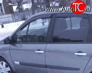 2 069 р. Дефлекторы окон (ветровики) Novline 4 шт Renault Scenic 2 (2003-2009)  с доставкой в г. Кемерово