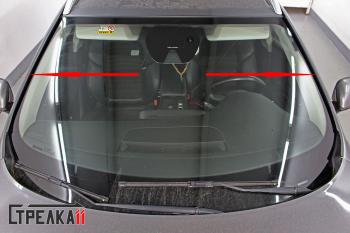 1 699 р. Водостоки (дефлектора) лобового стекла Стрелка 11 Renault Talisman седан рестайлинг (2020-2025)  с доставкой в г. Кемерово. Увеличить фотографию 2