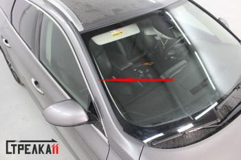 1 699 р. Водостоки (дефлектора) лобового стекла Стрелка 11 Renault Talisman седан рестайлинг (2020-2025)  с доставкой в г. Кемерово. Увеличить фотографию 4