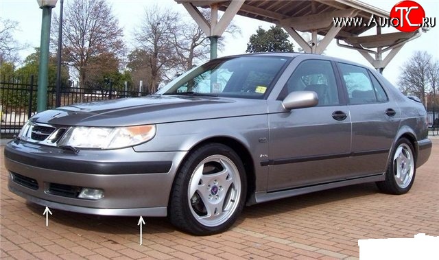 7 099 р. Накладка Sport на передний бампер SAAB 9-5 YS3E cедан дорестайлинг (1997-2001)  с доставкой в г. Кемерово