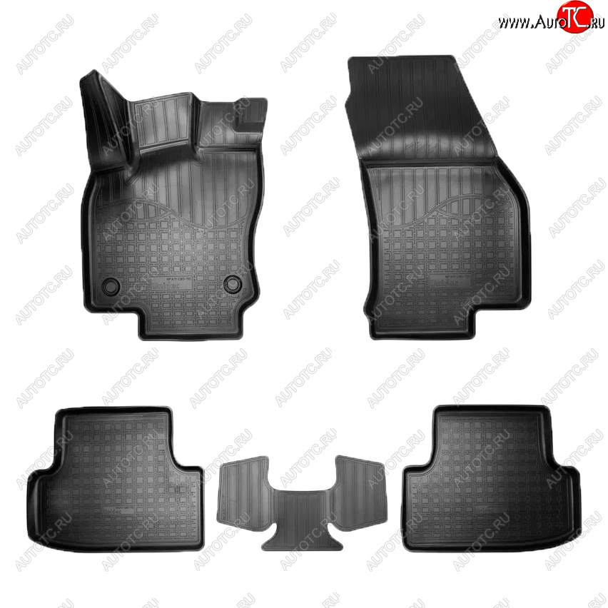 2 259 р. Коврики салона Norplast  Seat Ateca  5FP (2016-2025) (Цвет: черный)  с доставкой в г. Кемерово