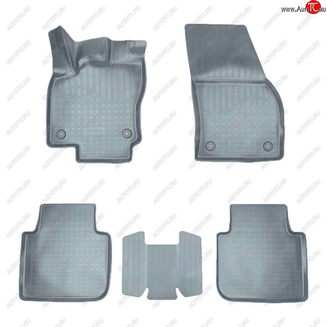 3 089 р. Коврики салона Norplast Unidec  Seat Tarraco  KN2 (2018-2025) (серые)  с доставкой в г. Кемерово