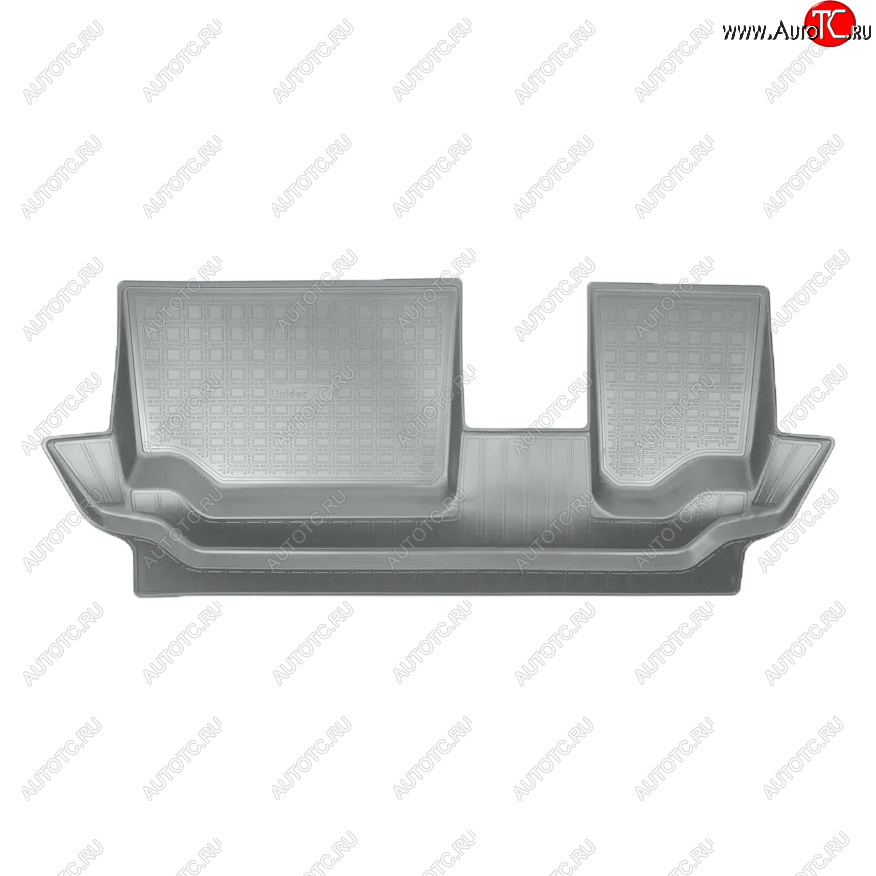 1 259 р. Коврик салона Norplast Unidec (3 ряд)  Seat Tarraco  KN2 (2018-2025) (Цвет: серый)  с доставкой в г. Кемерово