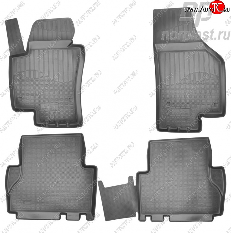 1 799 р. Комплект ковриков в салон Norplast  Seat Alhambra  7N (2010-2020) дорестайлинг, рестайлинг  с доставкой в г. Кемерово