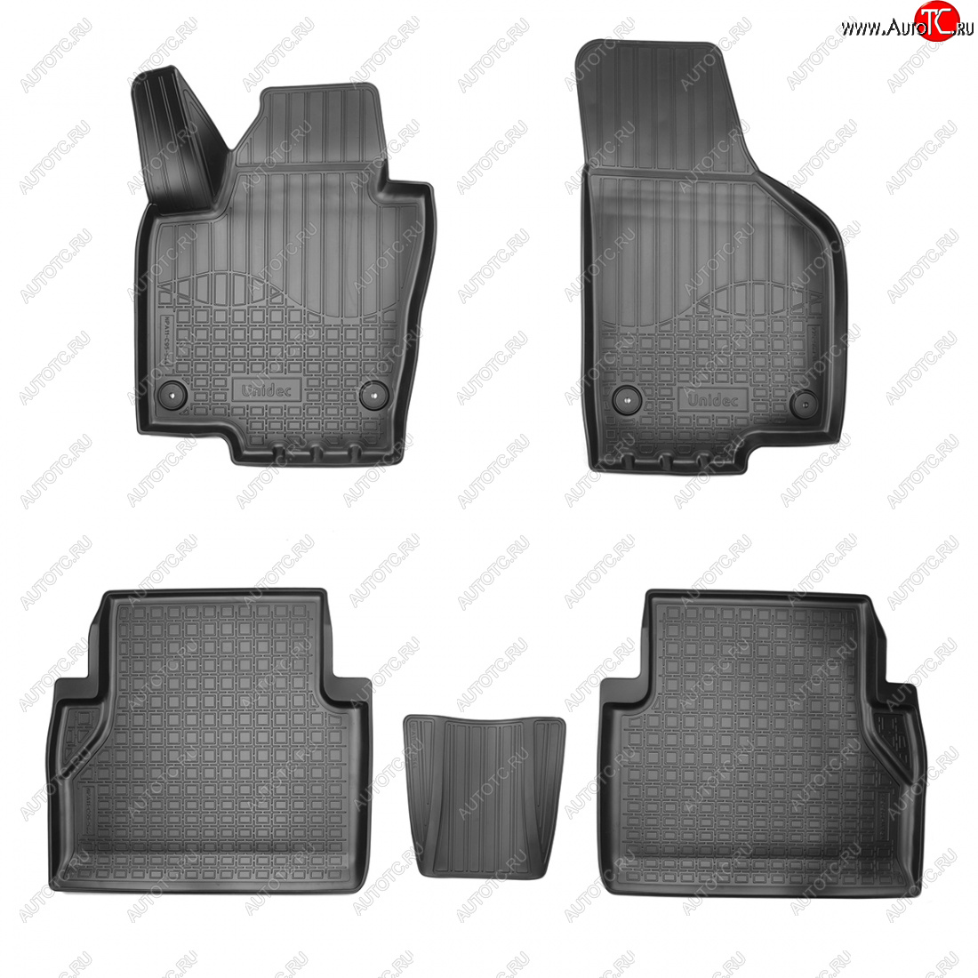 2 559 р. Коврики салона Norplast Unidec (5 мест) Seat Alhambra 7N рестайлинг (2015-2020) (черные)  с доставкой в г. Кемерово