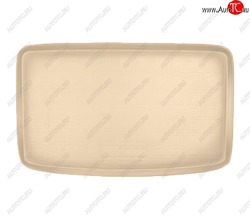 1 209 р. Коврик багажника Norplast Unidec  Seat Alhambra  7N (2010-2020) дорестайлинг, рестайлинг (Цвет: бежевый)  с доставкой в г. Кемерово