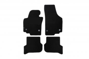 Коврики в салон Klever Econom (текстиль, 4 шт., без подпятника, оверлок) Seat Altea Freetrack (2008-2025) (Черный)