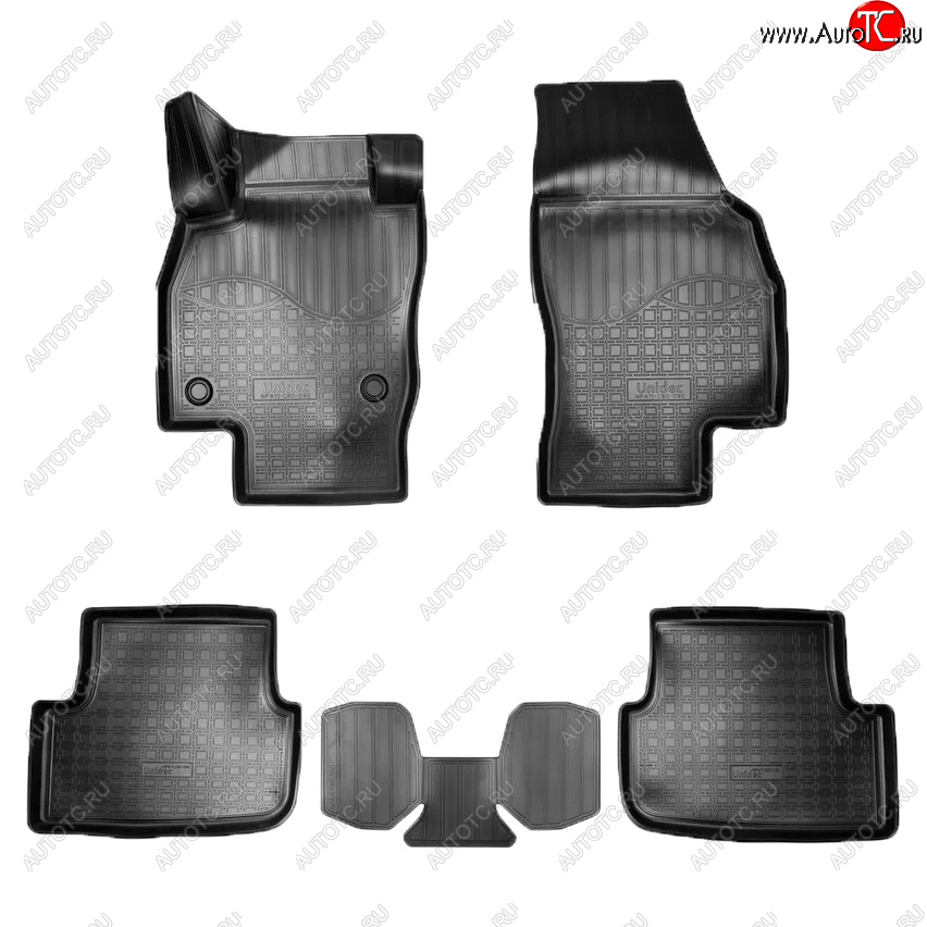 1 869 р. Коврики салона Norplast  Seat Arona (2017-2025) (Цвет: черный)  с доставкой в г. Кемерово