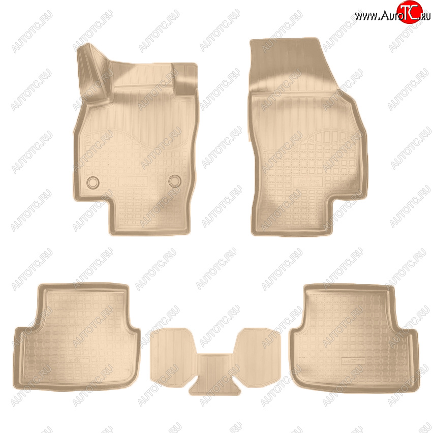 2 189 р. Коврики салона Norplast Seat Arona (2017-2025) (Цвет: бежевый)  с доставкой в г. Кемерово