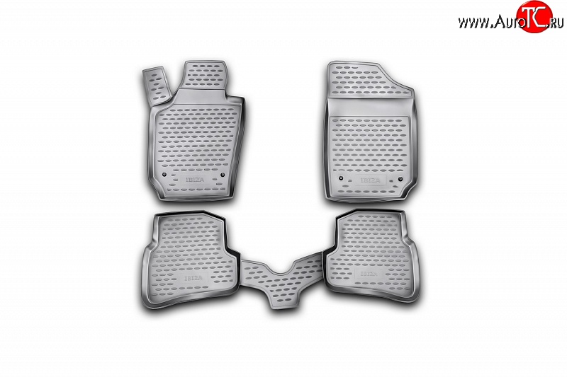 2 499 р. Коврики в салон Element 4 шт. (полиуретан) Seat Ibiza 6J хэтчбэк 5 дв. доресталийнг (2008-2012)  с доставкой в г. Кемерово