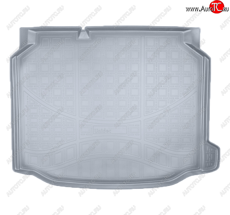 2 199 р. Коврик багажника Norplast Unidec  Seat Leon  5F хэтчбэк 5 дв. (2012-2016) (Цвет: серый)  с доставкой в г. Кемерово