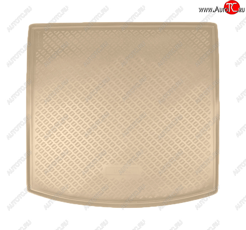 2 199 р. Коврик багажника Norplast Unidec  Seat Leon  5F (2012-2016) универсал (Цвет: бежевый)  с доставкой в г. Кемерово