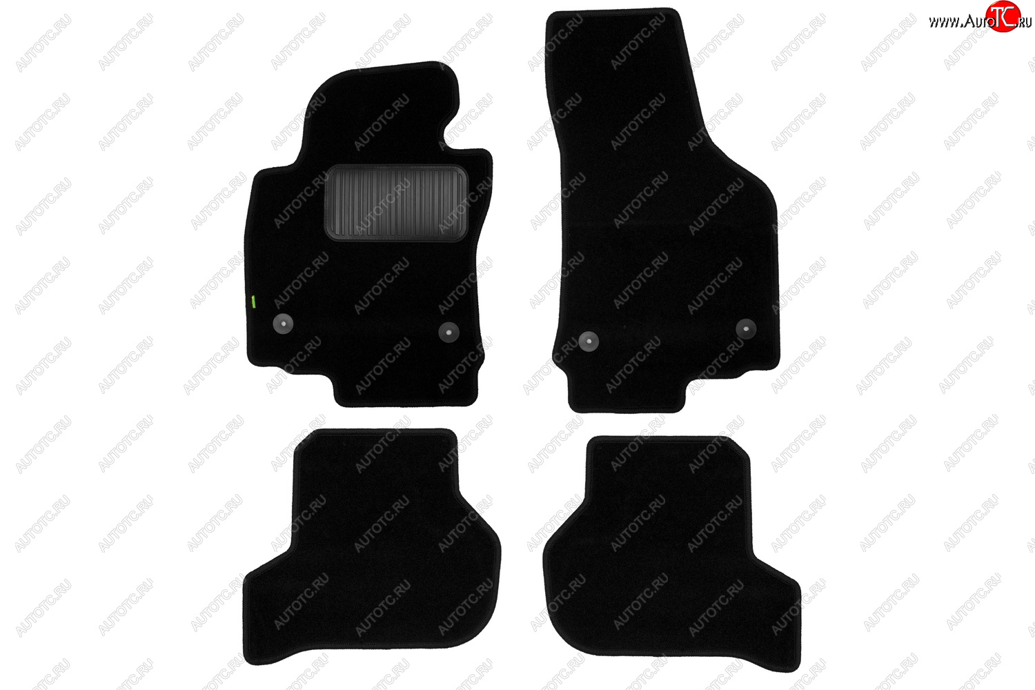 299 р. Текстильные коврики салона Klever Standart Seat Leon 1P хэтчбэк 5 дв. дорестайлинг (2005-2009) (Черные)  с доставкой в г. Кемерово