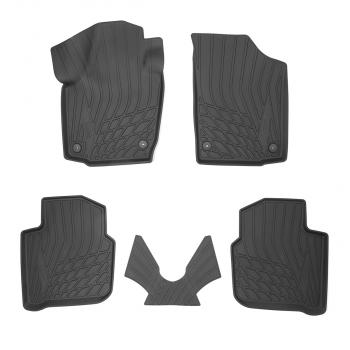 Коврики салона Unidec (полиуретан) Seat Toledo седан (2011-2018) (Чёрные)