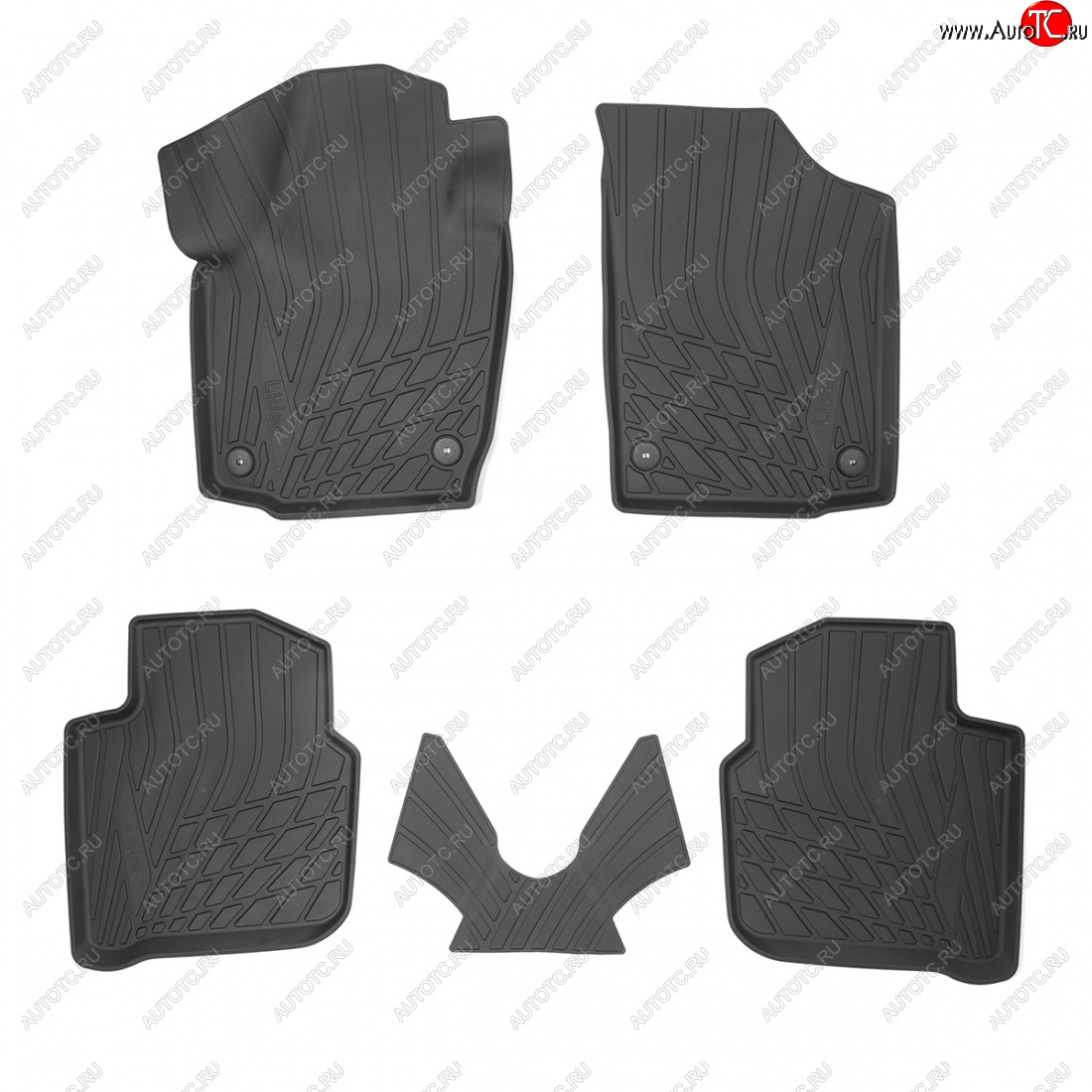 2 799 р. Коврики салона Unidec (полиуретан) Seat Toledo седан (2011-2018) (Чёрные)  с доставкой в г. Кемерово