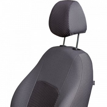 3 899 р. Комплект чехлов сидений (РЗС 60/40, 3Г Жаккард) Lord Autofashion ДУБЛИН Chevrolet Aveo T200 хэтчбек 5 дв (2002-2008) (Серый, стежок серый)  с доставкой в г. Кемерово. Увеличить фотографию 2