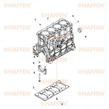 101 999 р. Блок цилиндров ISF 3.8 (Евро 4) HAFFEN Foton Aumark (BJ10) (2010-2025)  с доставкой в г. Кемерово. Увеличить фотографию 6