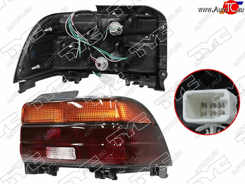 3 379 р. Правый фонарь задний TYC Toyota Corolla E100 седан (1991-2002)  с доставкой в г. Кемерово