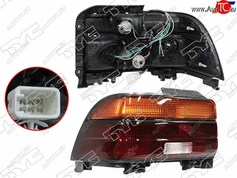 3 379 р. Левый фонарь задний TYC Toyota Corolla E100 седан (1991-2002)  с доставкой в г. Кемерово
