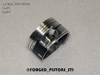 16 999 р. Поршни (1,6 G4FC, G4FG) СТИ  Hyundai Elantra  HD (2006-2011), Hyundai i20  PB (2008-2015), Hyundai I30  FD (2007-2012), KIA Ceed  1 ED (2006-2012), KIA Cerato  2 TD (2008-2013), KIA Cerato Koup  1 TD (2008-2013), KIA Rio  3 QB (2011-2017) (диаметр поршня: 77.25 мм)  с доставкой в г. Кемерово. Увеличить фотографию 2