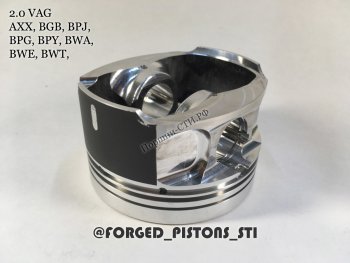 Поршни (VolksWagen 2,0 AXX (CR=10,5) кольца 1,2/1,5/2,0) СТИ Audi A3 8PA хэтчбэк 5 дв. дорестайлинг (2003-2005) ()