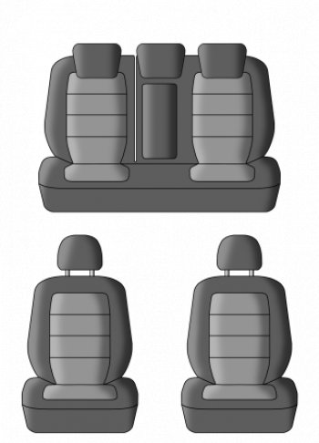 5 399 р. Чехлы сидений (жаккард, 60/40, раздельная задняя спинка, подлокотник, 3Г-образ. подголовника) Lord Autofashion Дублин  Nissan Qashqai  2 (2013-2022) J11 дорестайлинг, J11 рестайлинг (Чёрный, Ёж синий)  с доставкой в г. Кемерово. Увеличить фотографию 3