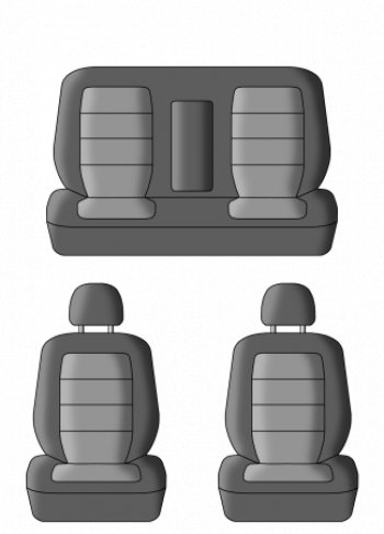 6 249 р. Чехлы сидений (жаккард, цельная задняя спинка, 2 горба) Lord Autofashion Дублин Nissan Almera Classic седан B10 (2006-2013) (Чёрный, Ёж белый)  с доставкой в г. Кемерово. Увеличить фотографию 3