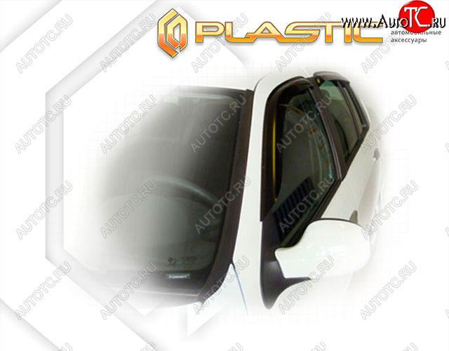 1 899 р. Ветровики дверей CA-Plastic  Renault Symbol  седан (2006-2008) LB 2-ой рестайлинг (Classic полупрозрачный, Без хром. молдинга)  с доставкой в г. Кемерово