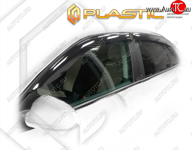 1 999 р. Дефлектора окон CA-Plastic Volkswagen Jetta A5 седан (2005-2011) (Classic полупрозрачный, Без хром. молдинга)  с доставкой в г. Кемерово