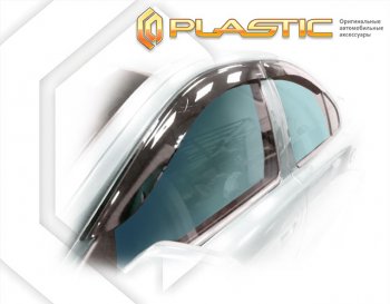 2 159 р. Дефлектора окон CA-Plastic  Volvo S60  RS,RH седан (2000-2010) дорестайлинг, рестайлинг (серия Classic полупрозрачный, Без хром. молдинга)  с доставкой в г. Кемерово. Увеличить фотографию 2