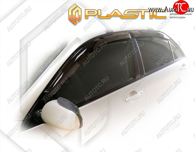 2 159 р. Дефлектора окон CA-Plastic  Toyota Verossa (2001-2004) (Classic полупрозрачный, Без хром. молдинга, Крепление только на скотч)  с доставкой в г. Кемерово