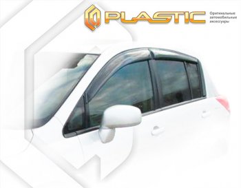 Ветровики дверей CA-Plastic Nissan Tiida  1 хэтчбек (2007-2014) C11 дорестайлинг, C11 рестайлинг