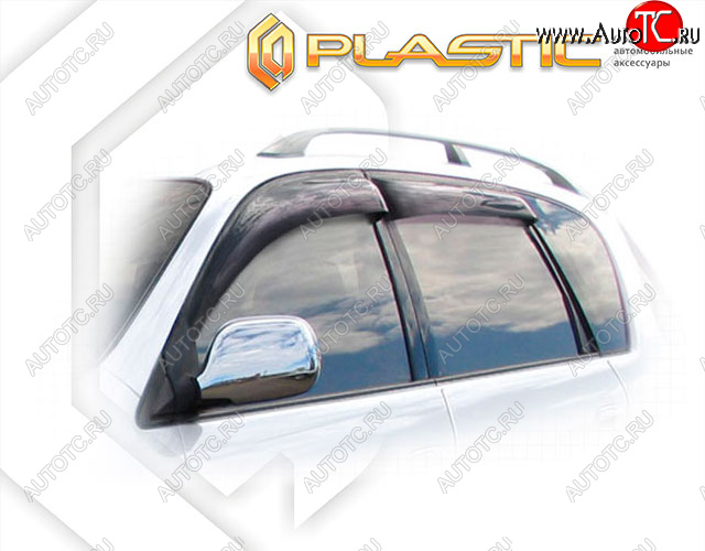 2 159 р. Дефлектора окон CA-Plastic  Toyota Ipsum  SXM10 (1998-2001) рестайлинг (Classic полупрозрачный, Без хром. молдинга, Крепление только на скотч)  с доставкой в г. Кемерово