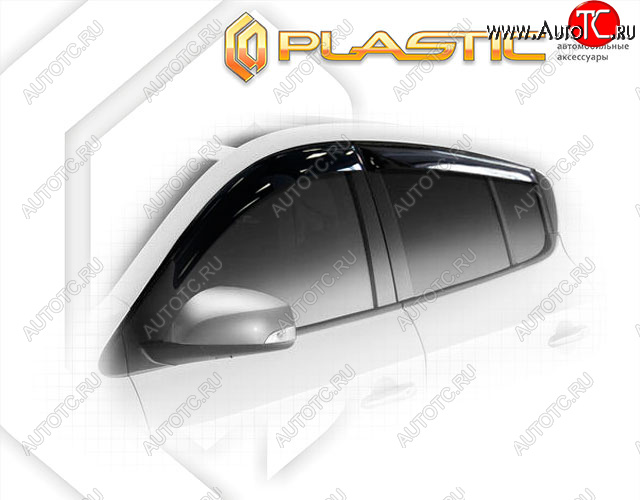 2 079 р. Ветровики дверей CA-Plastic  Renault Megane  хэтчбэк 5 дв. (2008-2016) дорестайлинг,  рестайлинг (Classic полупрозрачный, Без хром. молдинга)  с доставкой в г. Кемерово