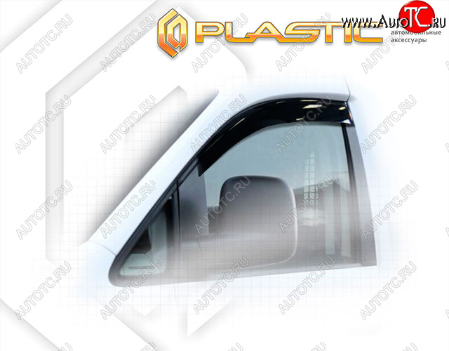 1 759 р. Ветровики дверей CA-Plastic  Volkswagen Caddy  2K (2010-2015) рестайлинг (Classic полупрозрачный, без хром. молдинга)  с доставкой в г. Кемерово