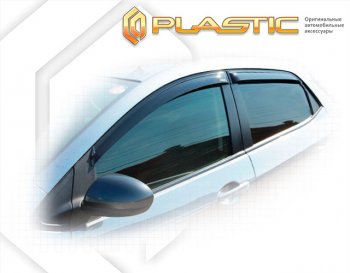 1 899 р. Ветровики дверей Classic полупрозрачный CA Plastic на Mazda Demio  2007-2014  с доставкой в г. Кемерово. Увеличить фотографию 1