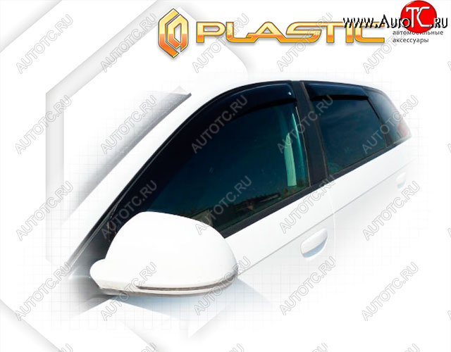 2 079 р. Дефлектора окон CA-Plastic Audi A3 8PA хэтчбэк 5 дв. 2-ой рестайлинг (2008-2010) (Classic полупрозрачный, без хром. молдинга)  с доставкой в г. Кемерово
