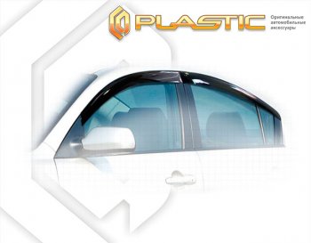 1 999 р. Ветровики дверей Classic полупрозрачный CA Plastic на Mazda Axela седан  2009-2013  с доставкой в г. Кемерово. Увеличить фотографию 1