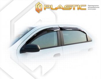 Ветровики дверей CA-Plastic Chevrolet Cobalt (2011-2023) седан дорестайлинг, седан 1-ый рестайлинг, седан 2-ой рестайлинг