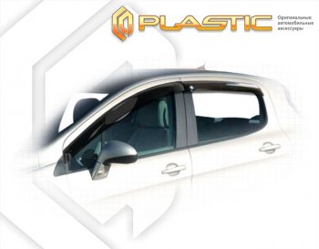 Ветровики дверей CA-Plastic Peugeot 308  T7 (2011-2014) хэтчбэк 5 дв. рестайлинг (Classic полупрозрачный)