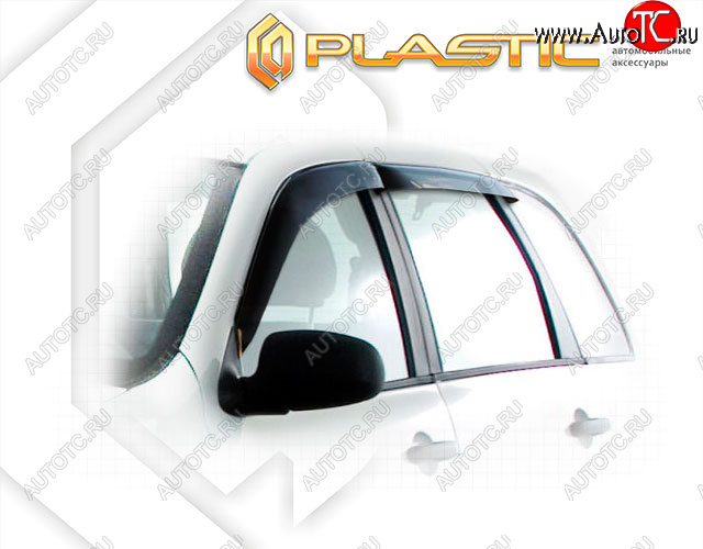 2 699 р. Дефлектора окон CA-Plastic Лада Калина 2194 универсал (2014-2018) (Classic полупрозрачный, Без хром. молдинга)  с доставкой в г. Кемерово