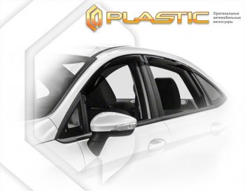 Ветровики дверей CA-Plastic Ford Fiesta  6 (2012-2019) седан рестайлинг