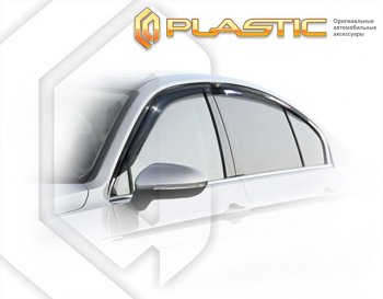 2 299 р. Дефлектора окон CA-Plastic  Volkswagen Passat  B8 (2015-2019) седан дорестайлинг (Classic полупрозрачный)  с доставкой в г. Кемерово. Увеличить фотографию 1